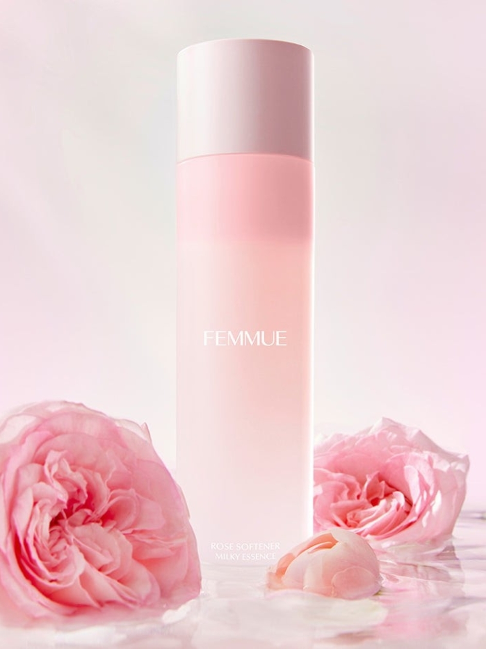 Rose Softener Milky Essence Primer — Soft Pink Hydrating Base